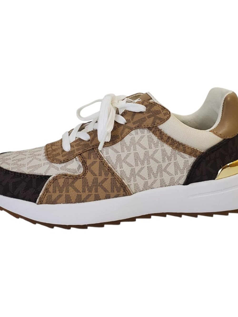 NEW MICHAEL KORS AUTHENTIC WOMEN'S CAMEL BROWN SHOES SNEAKERS SIZE 6 7 8 9 10 - Picture 8 of 12